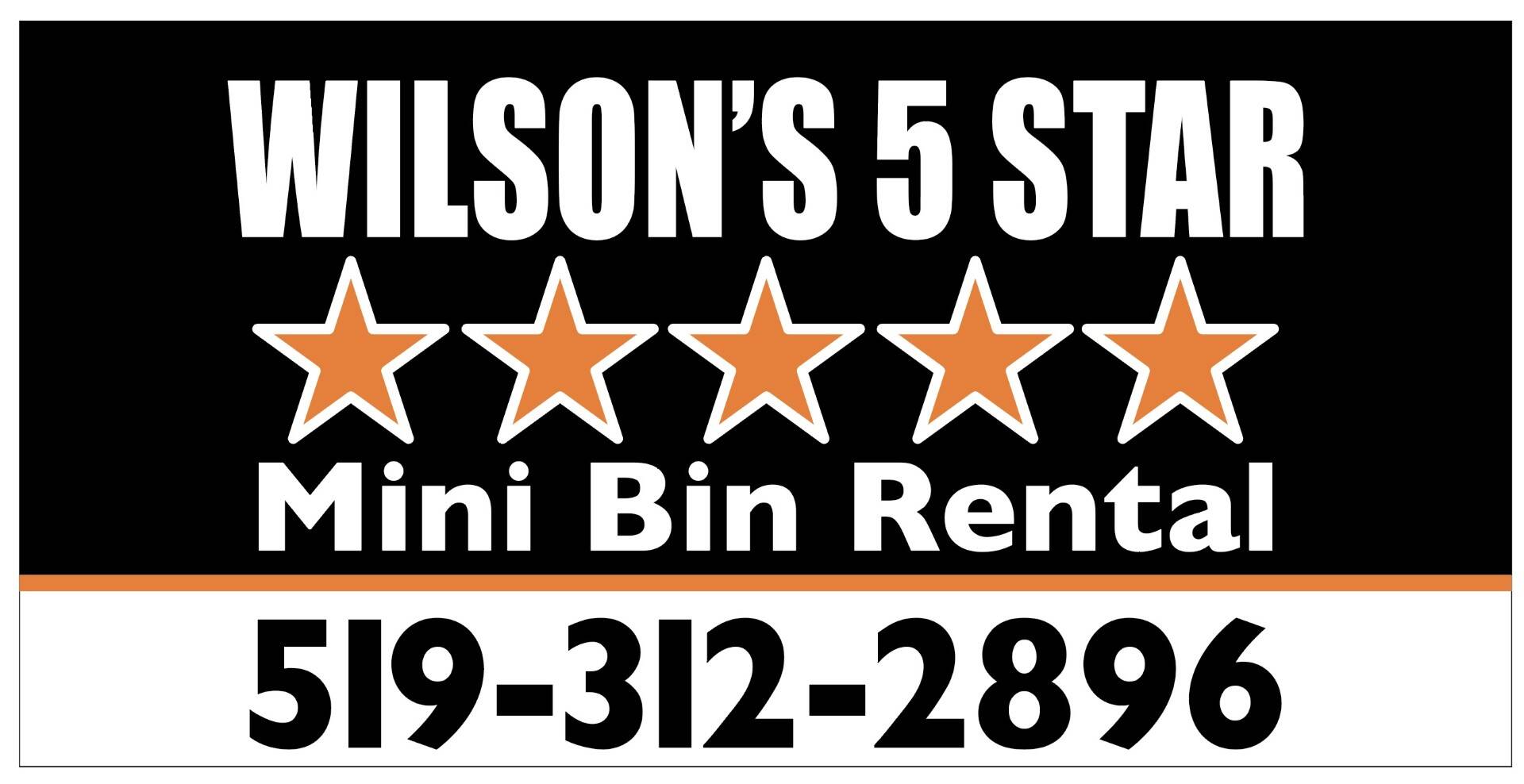 WILSON’S 5 STAR MINI BIN RENTAL
